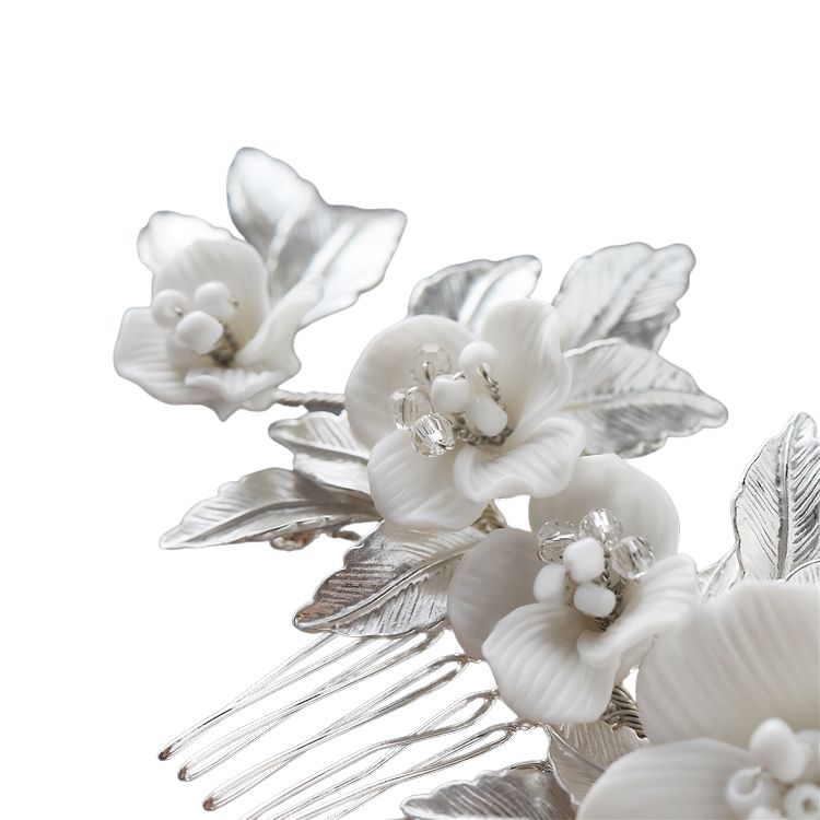Elegant Bridal Hair Comb With Flowers/CBB MarketCBB Market
