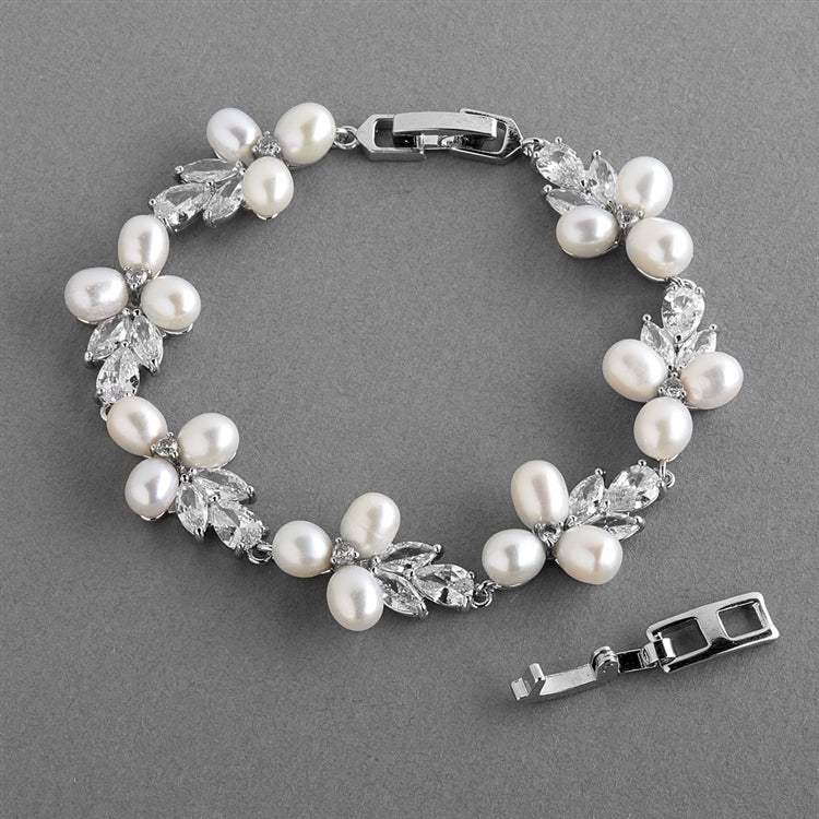Bridal Bracelet With Pearlsearring,earringsCBB Market