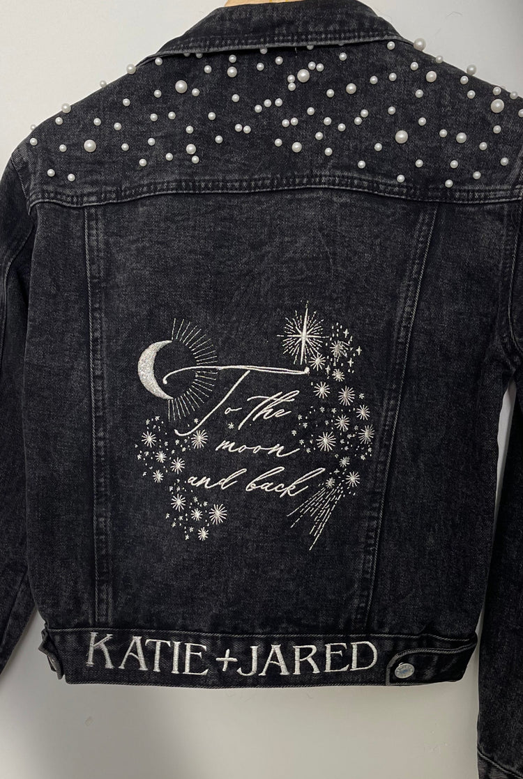 To The Moon Bridal Jean JacketCBB Market