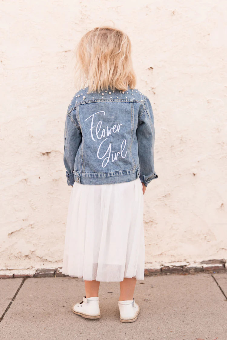 Childrens Pearl Studded Jean JacketCBB Market