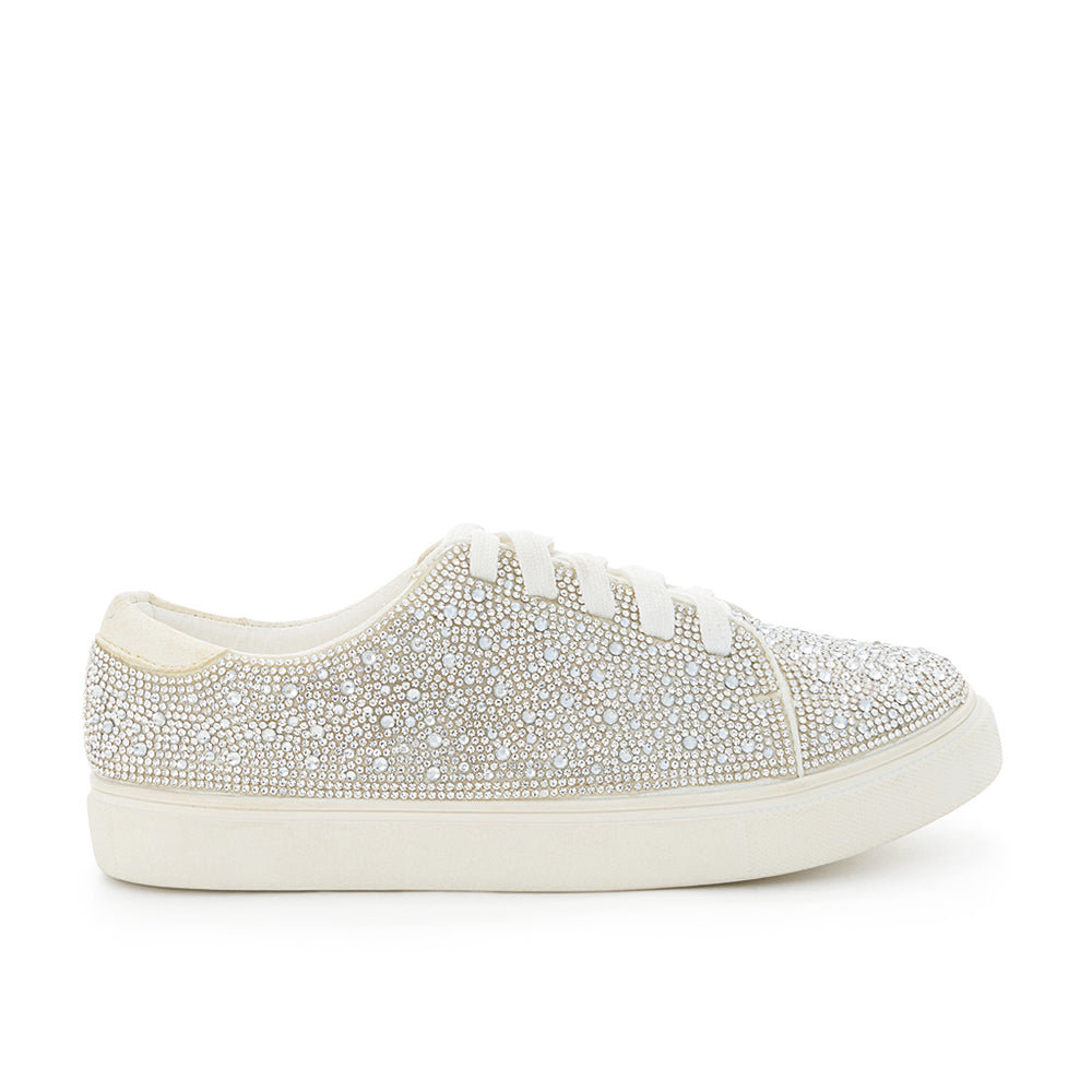 Glamorous Bridal Sneakers with Shimmer Material and Rhinestones | High QualityBRIDAL,EVENT,MOMMY & ME,MOTHER OF BRIDE,PROM & HOCO,QUINCEAÑERA,RESORT,WINTER FORMALCBB Market