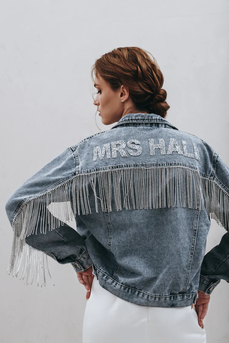 Rhinestone Fringe Bridal JacketCBB Market