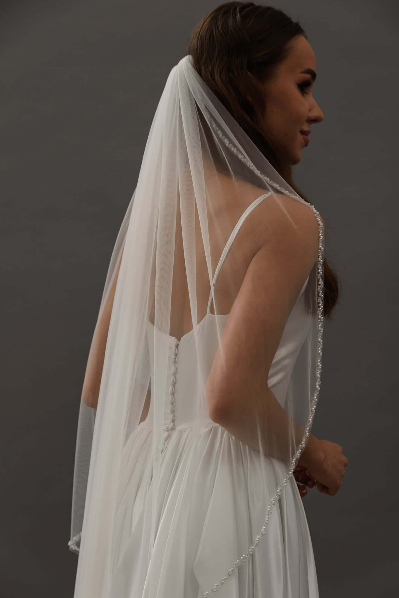 Exquisite Tulle Bridal Veilbridal veil,classic wedding veil,hand-beaded edging,tulle veil,wedding veilCBB Market