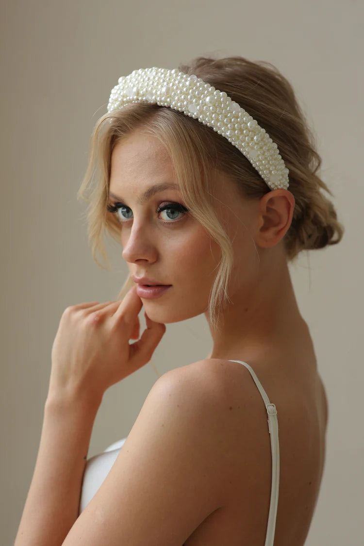 Gianna Pearl Wedding Headband - CBHB003CBB Market