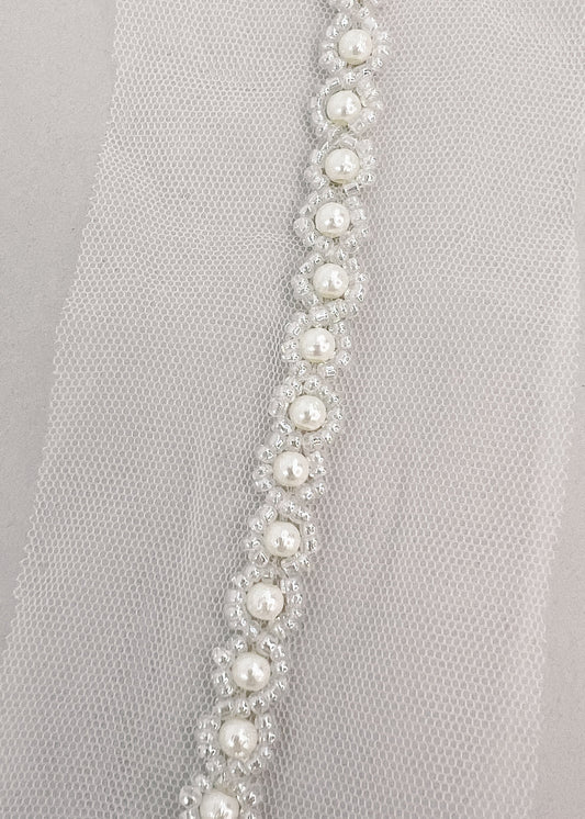 Pearl & Seed Bead Bridal Belt - CBB Market