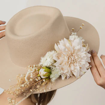 Elegant Wool Bridal HatCBB Market