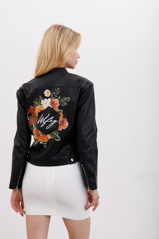 Boho Florals Leather Bridal Jackethide price,jacket,leatherCBB Market