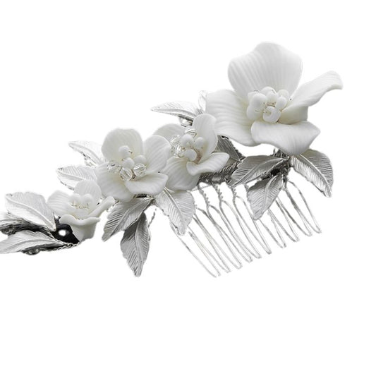 Elegant Bridal Hair Comb With Flowers/CBB MarketCBB Market