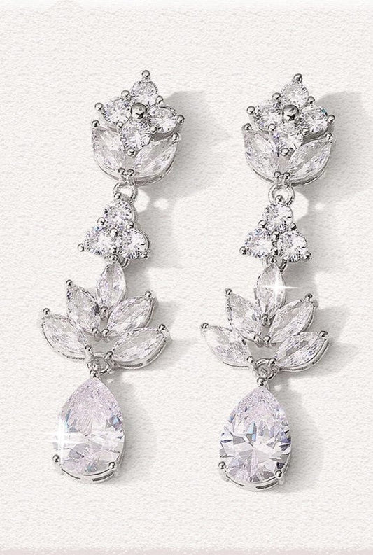 Alice CZ Drop Earrings E036earring,earrings,hide priceCBB Market