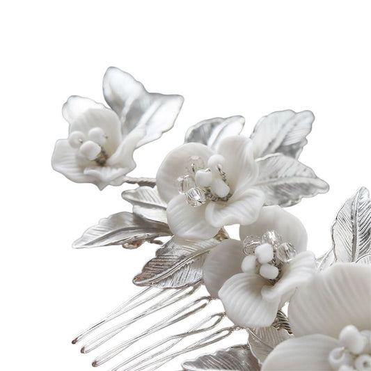 Elegant Bridal Hair Comb With Flowers/CBB MarketCBB Market