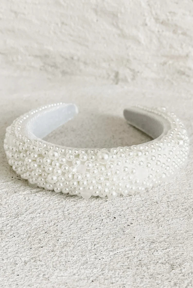 Gianna Pearl Wedding Headband - CBHB003CBB Market