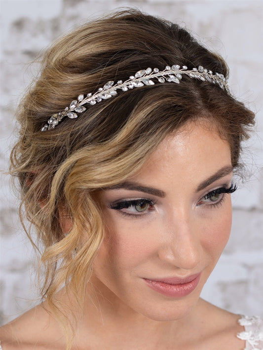 Ivory Pearl and Crystal hairpiece for weddingbridal pearls hairpiece,pearls hair accessory,Pearls headbandCBB Market