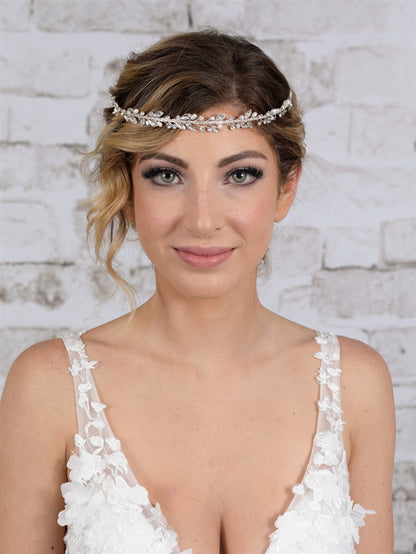 Ivory Pearl and Crystal hairpiece for weddingbridal pearls hairpiece,pearls hair accessory,Pearls headbandCBB Market