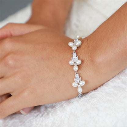 Bridal Bracelet With Pearlsearring,earringsCBB Market