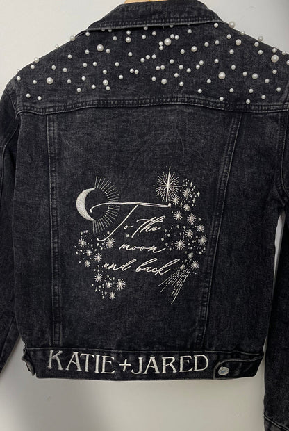 To The Moon Bridal Jean JacketCBB Market
