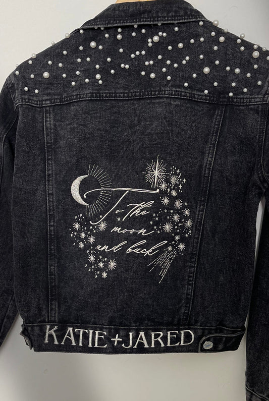 To The Moon Bridal Jean JacketCBB Market
