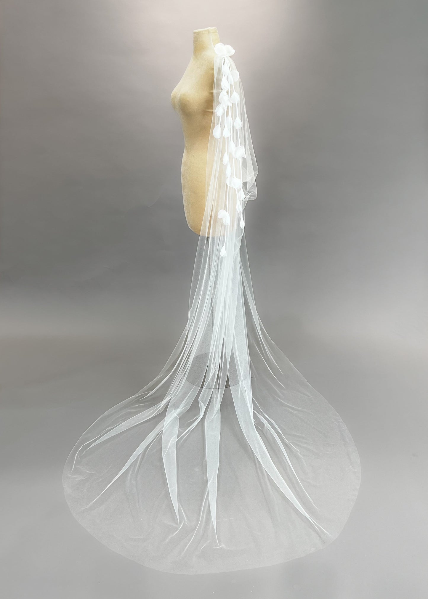 Tulle Floral Bridal Cape - CBB Market 