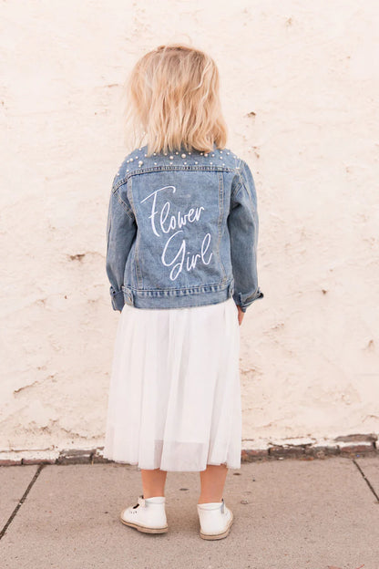 Childrens Pearl Studded Jean JacketCBB Market