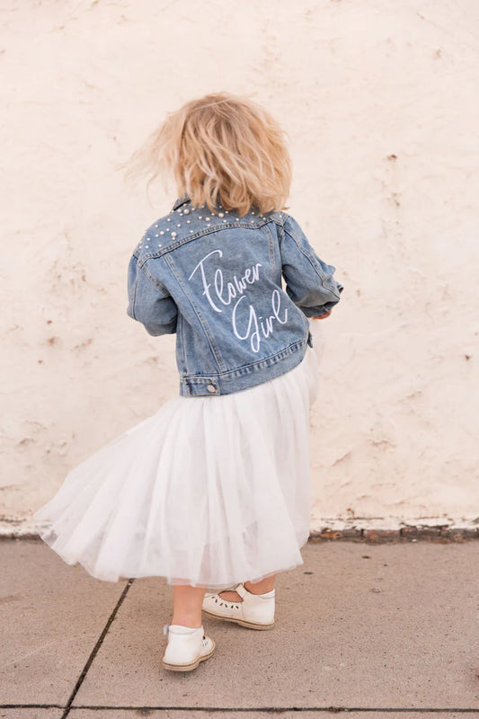 Childrens Pearl Studded Jean JacketCBB Market