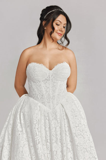 Becoming Crystal Silver Bridal Headband - CBB Market 