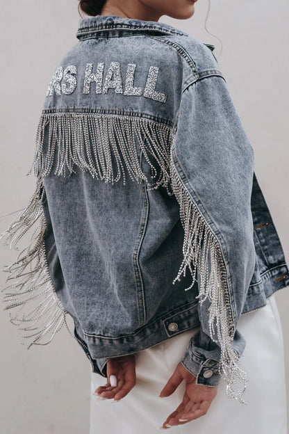 Rhinestone Fringe Bridal JacketCBB Market