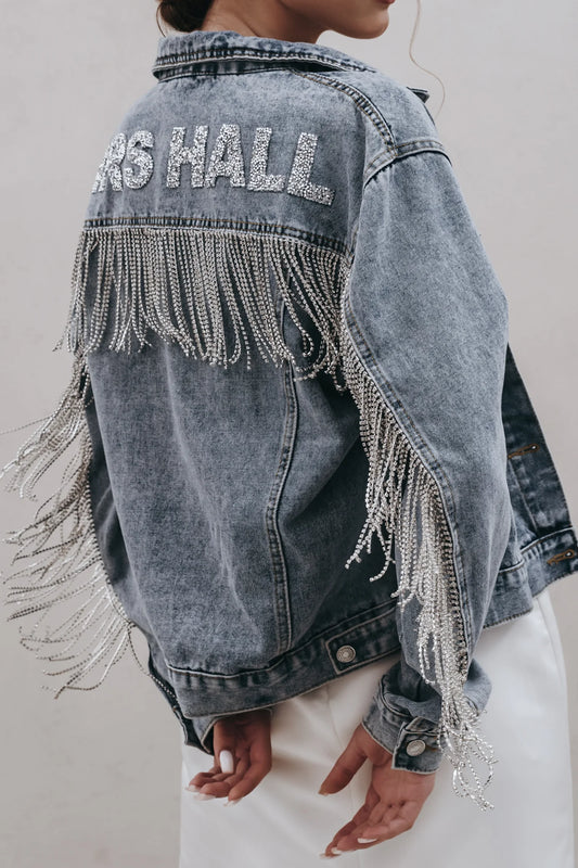Rhinestone Fringe Bridal JacketCBB Market