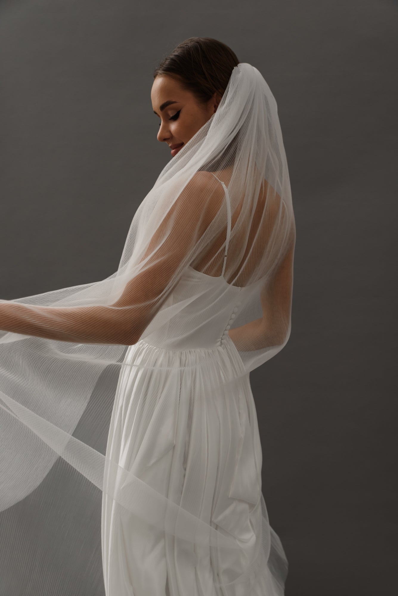 Pleated Veil Wedding Accessorypleated veil,tulle veil,wedding accessories,wedding veilCBB Market