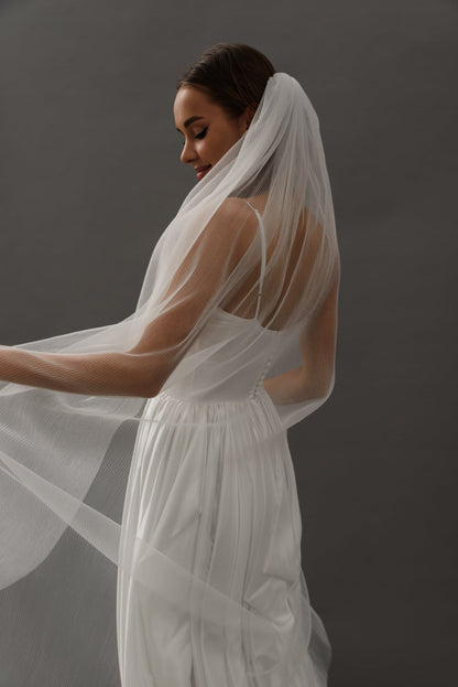 Pleated Veil Wedding Accessorypleated veil,tulle veil,wedding accessories,wedding veilCBB Market