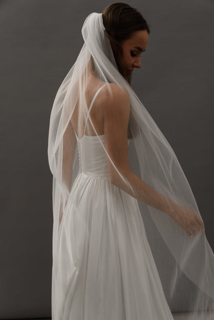 Pleated Veil Wedding Accessorypleated veil,tulle veil,wedding accessories,wedding veilCBB Market