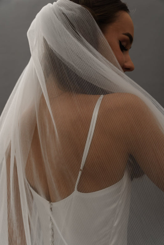 Pleated Veil Wedding Accessorypleated veil,tulle veil,wedding accessories,wedding veilCBB Market