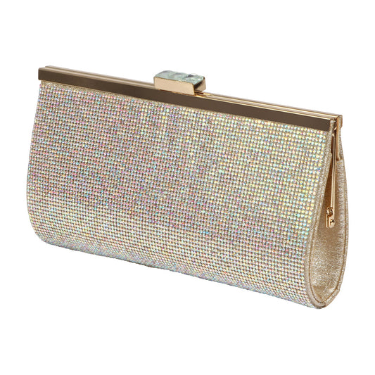 Glamorous Rhinestone Handbag with Attachable Chain.CBB Market