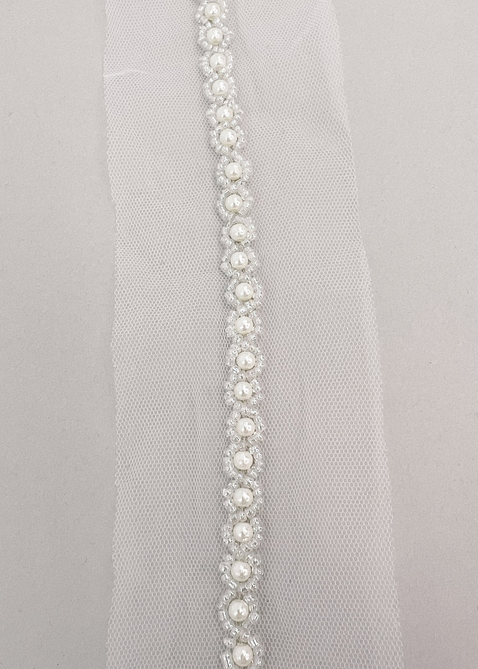 Pearl &amp; Seed Bead Bridal Belt - CBB Market 