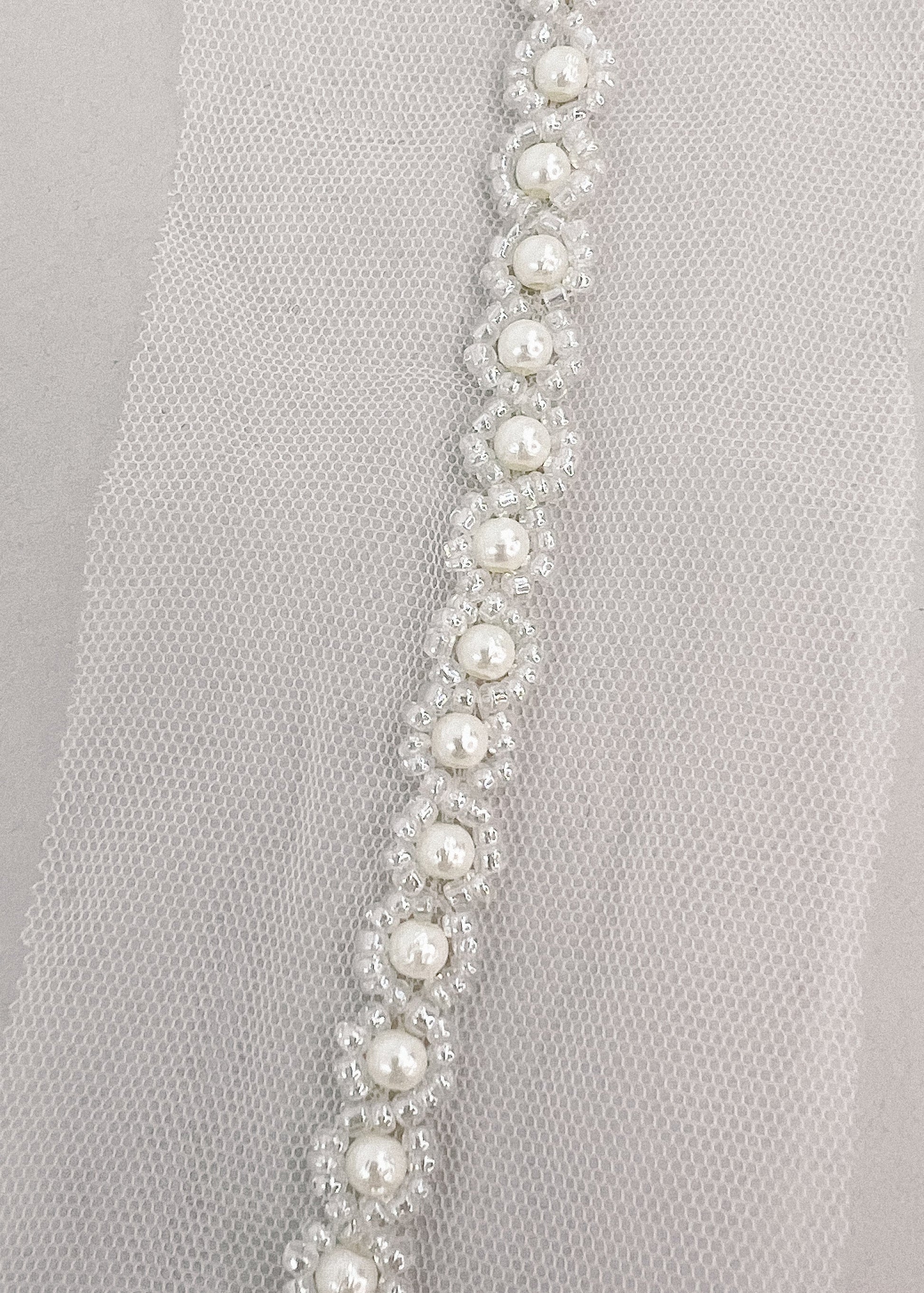 Pearl &amp; Seed Bead Bridal Belt - CBB Market 