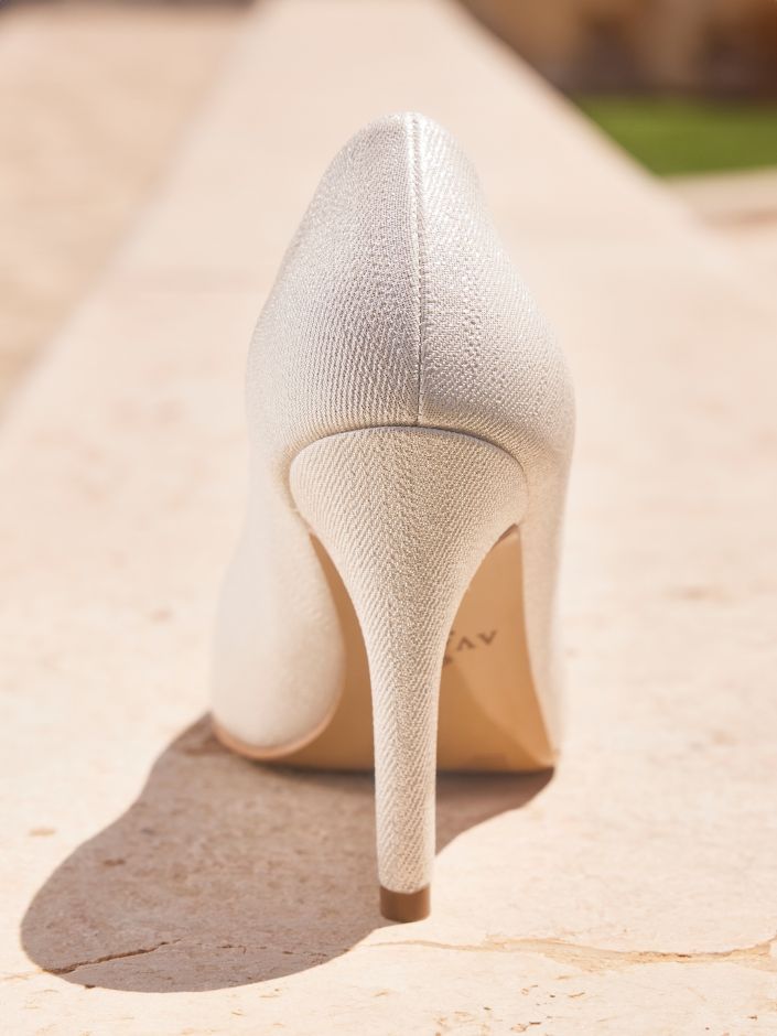 Elegant Gold Synthetic Stiletto Bridal Pumps with 3.9 Inch Heel GOLDY