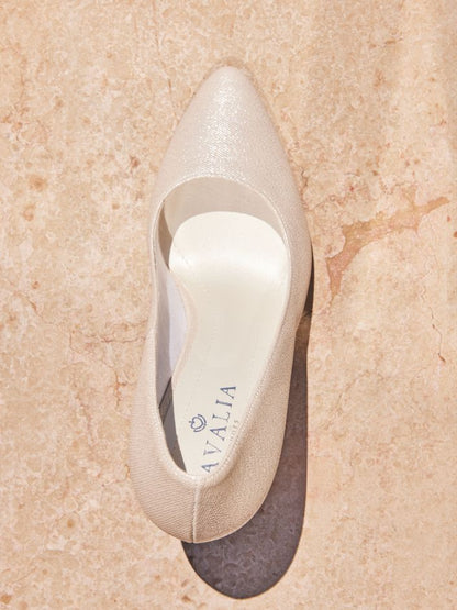 Elegant Gold Synthetic Stiletto Bridal Pumps with 3.9 Inch Heel GOLDY