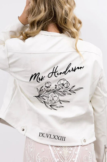 Blooming Leather Bridal JacketCBB Market
