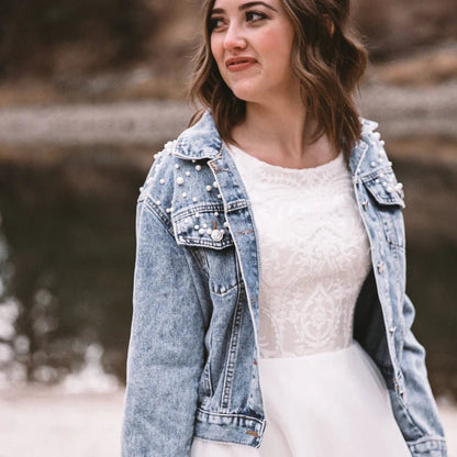 Classic Pearl Studded JacketCBB Market