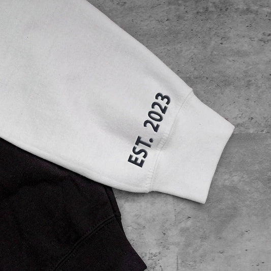 Custom White Embroidered SweatshirtCBB Market