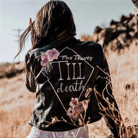 Til Death Leather Jacket for BrideCBB Market