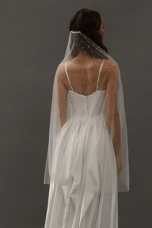 V013 Rhinestone Wedding VeilCBB Market